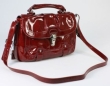 Кожаная сумка Лаковая сумка Leo Ventoni, цвет: бордо L-23003364 2008 г инфо 7137r.
